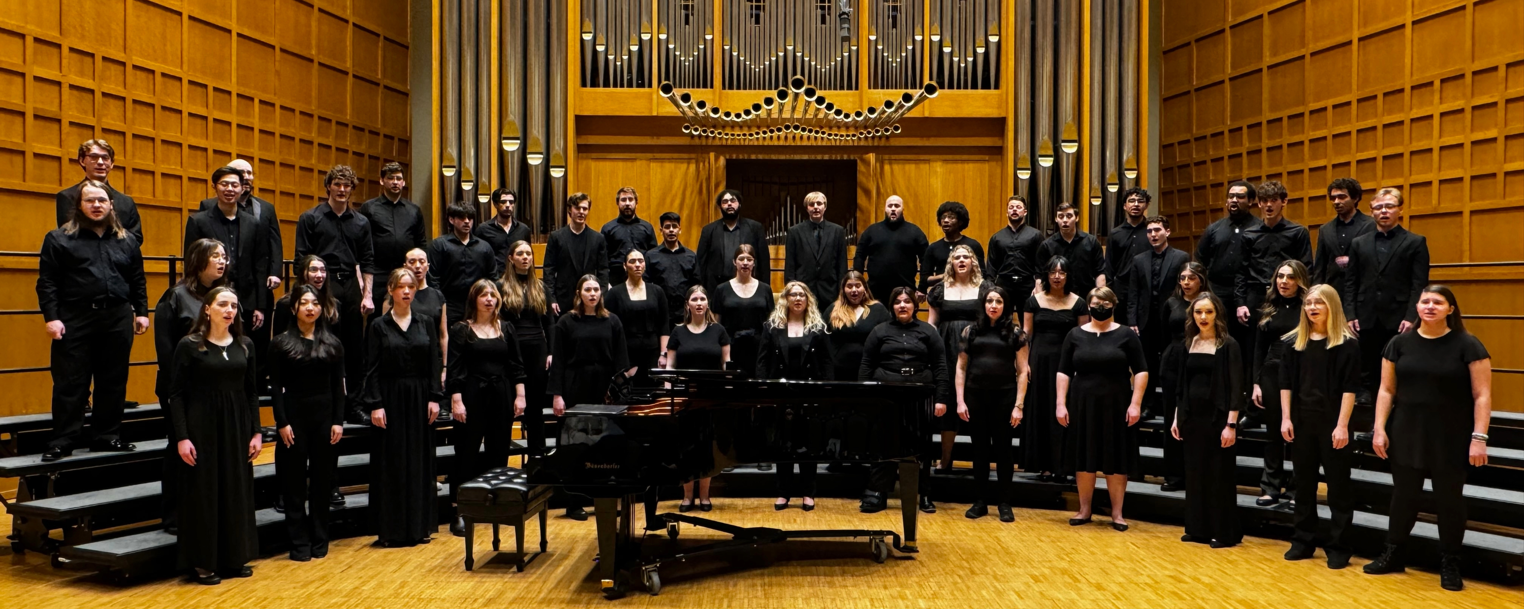 The WSU Concert Chorale in Wiedemann Recital Hall