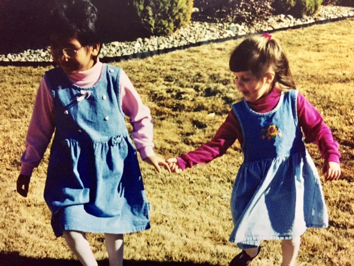 Cousin Lili and Amy Lightfoot as children