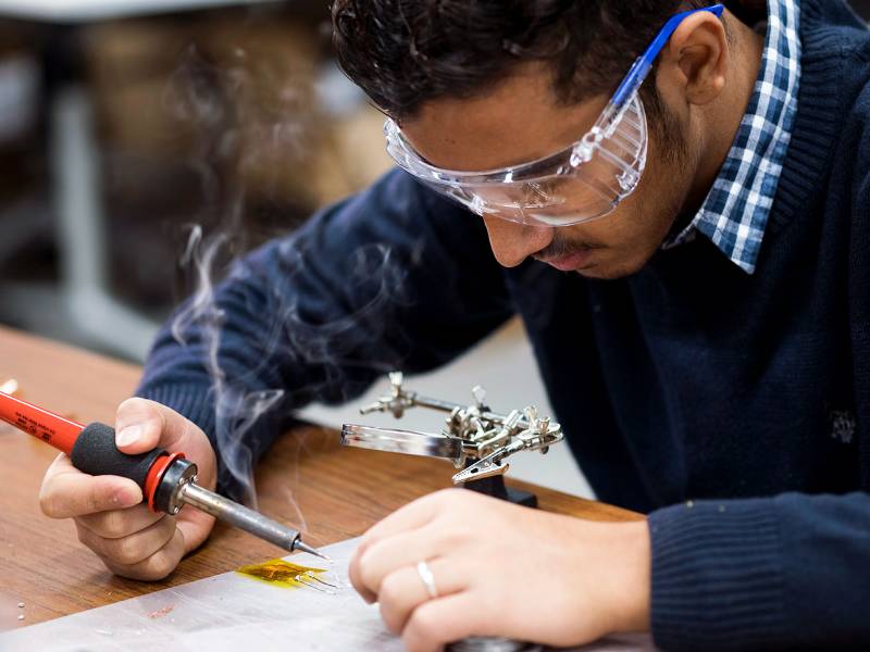 Electrical engineering student