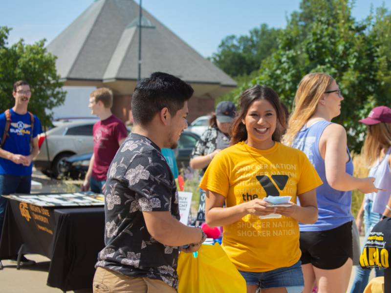 Students on campus