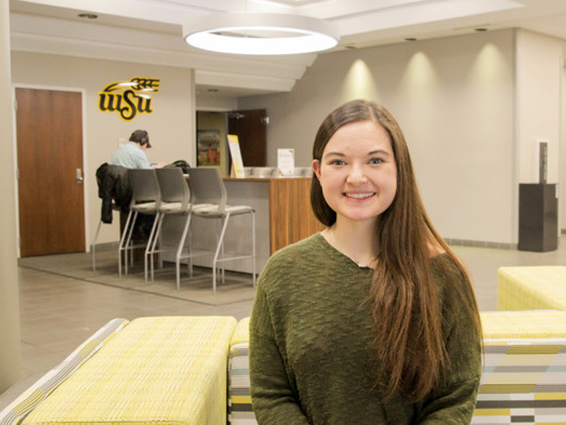 Emmalie Gulledge, student worker at WSU Ventures