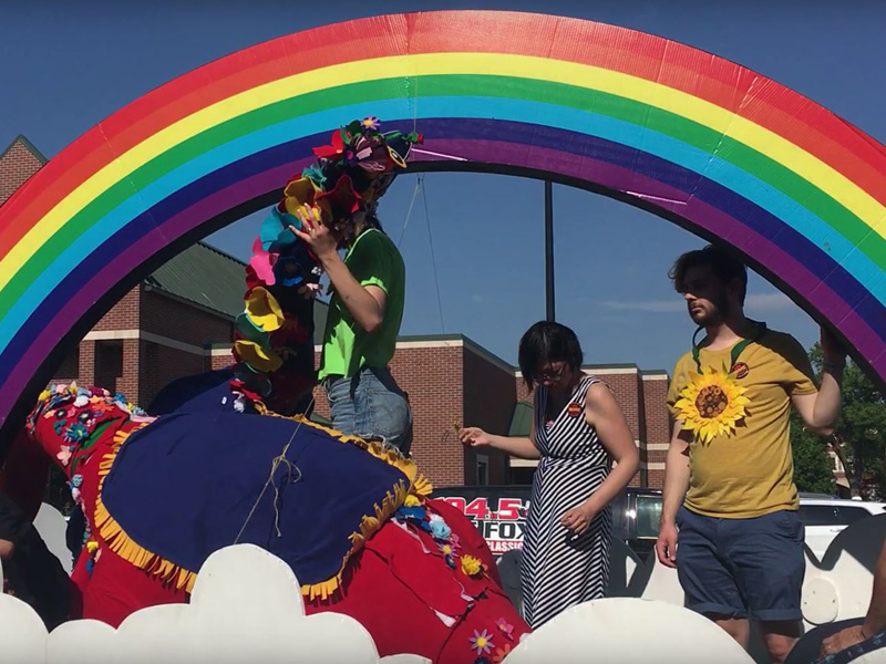 Riverfest parade float