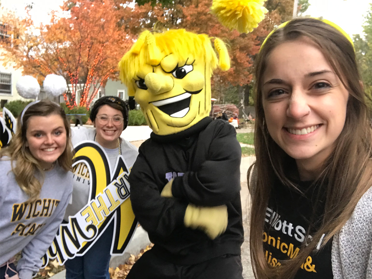 The PRI team from left to right: Gabi Bozarth, Adrianne Ralston, WuShock and Meghan Carver