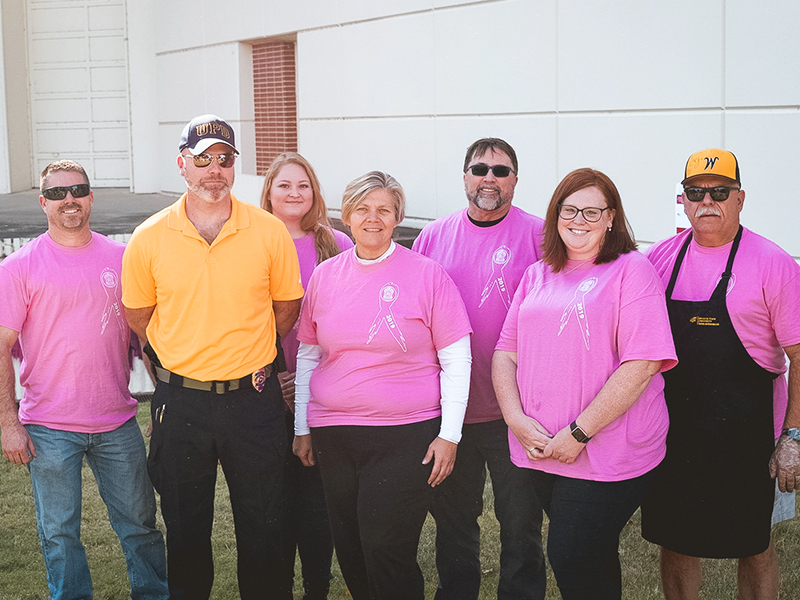 WSUPD group at a pop-up picnic