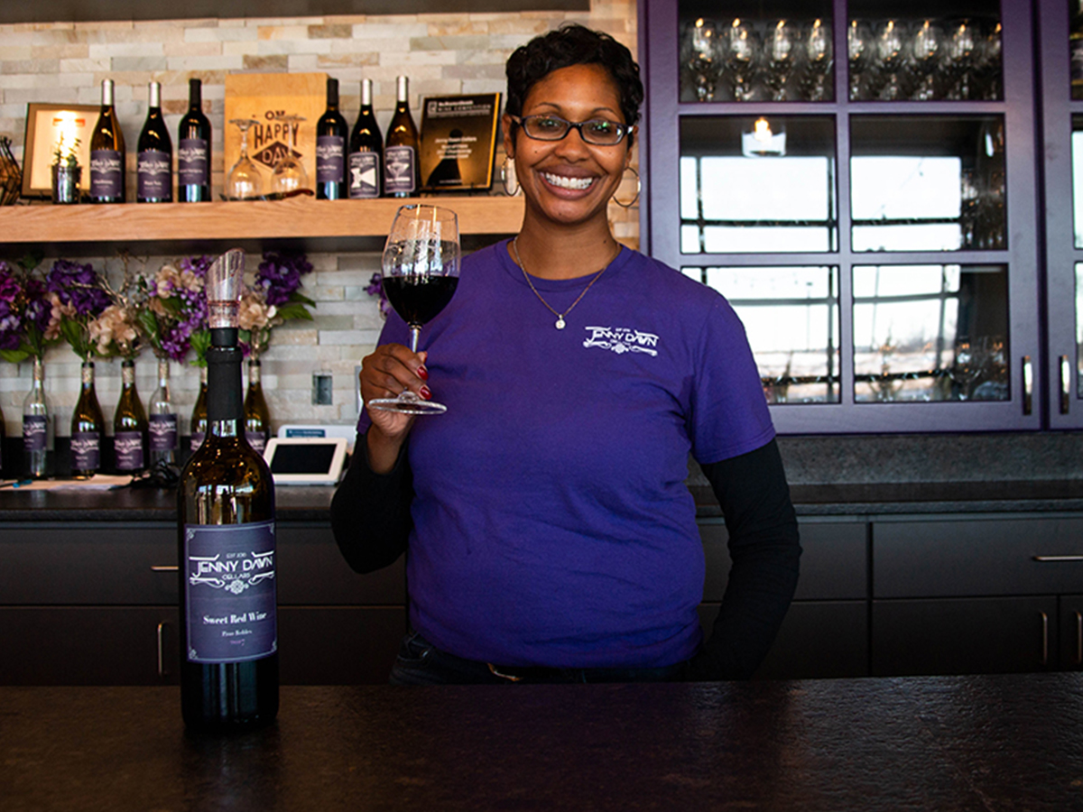Jennifer Dawn, owner and developer of Jenny Dawn Cellars.