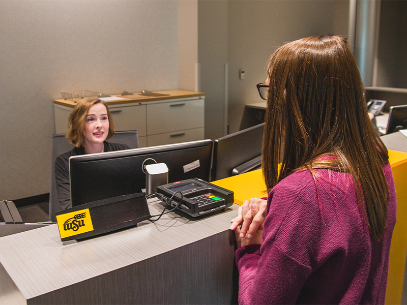 Student Wellness Center front desk