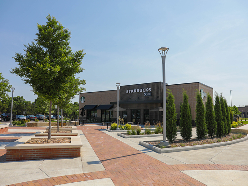 The Starbucks located in Braeburn Square