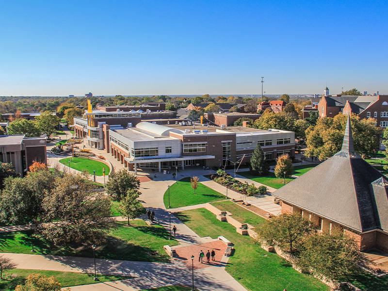 Aerial photo looking towards the RSC