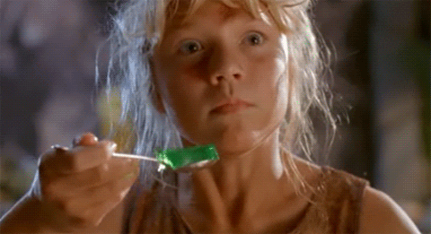 Jurassic Park girl looking scared