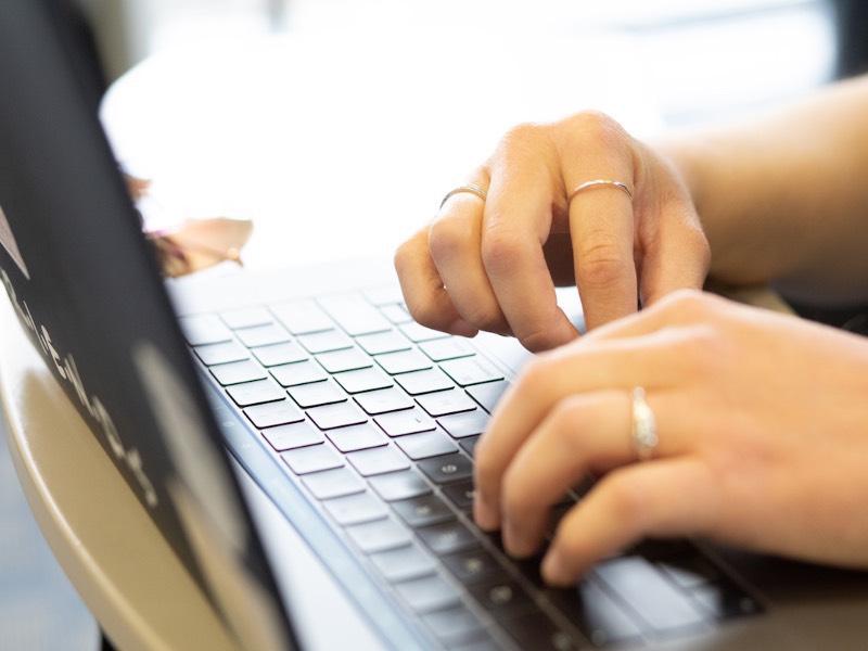 Person working at computer