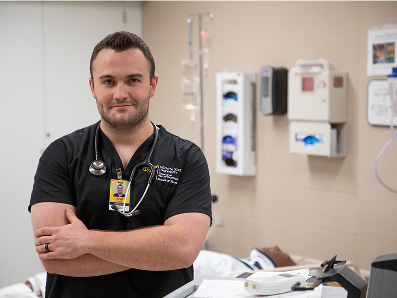 WSU nursing student