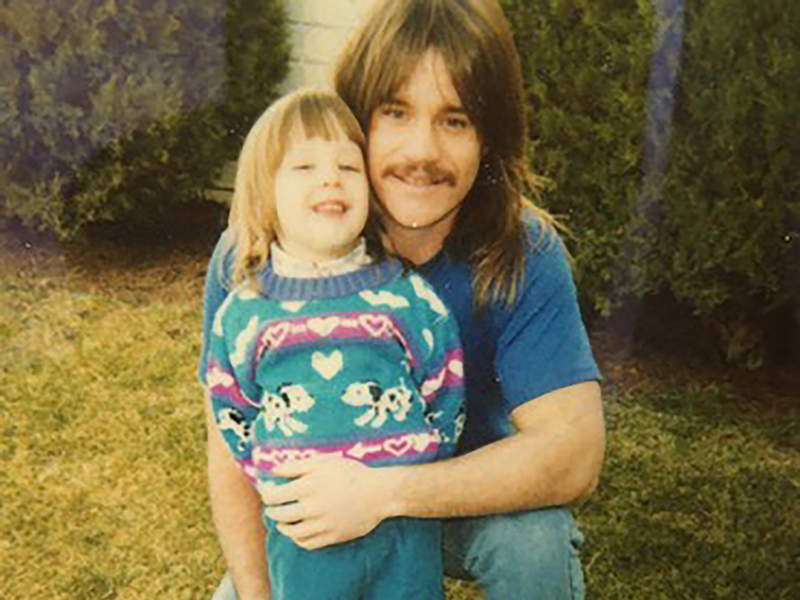 Breanna Boppre and her father