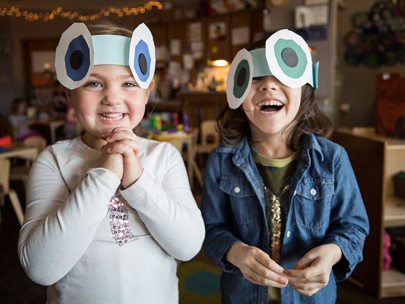 Children laughing