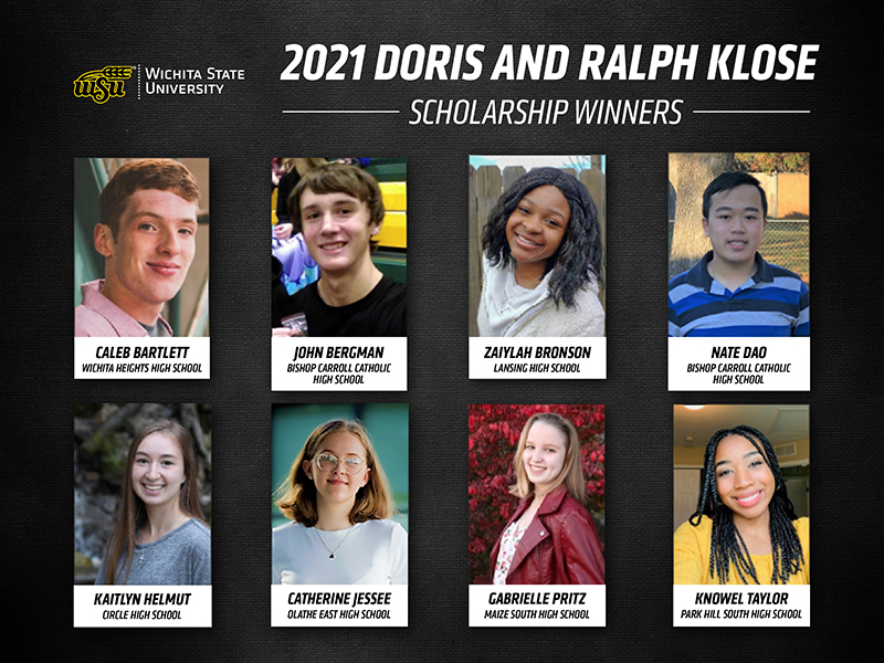 2021 Doris and Ralph Klose scholarship winners