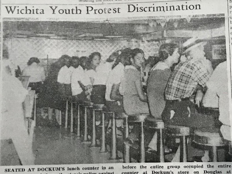 Wichita State students led 1958 sitin at whitesonly