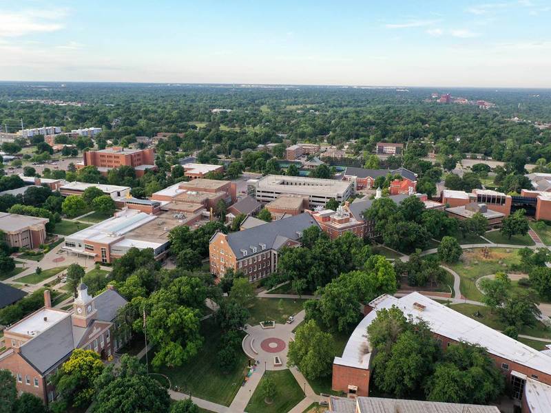 Aerial of campus