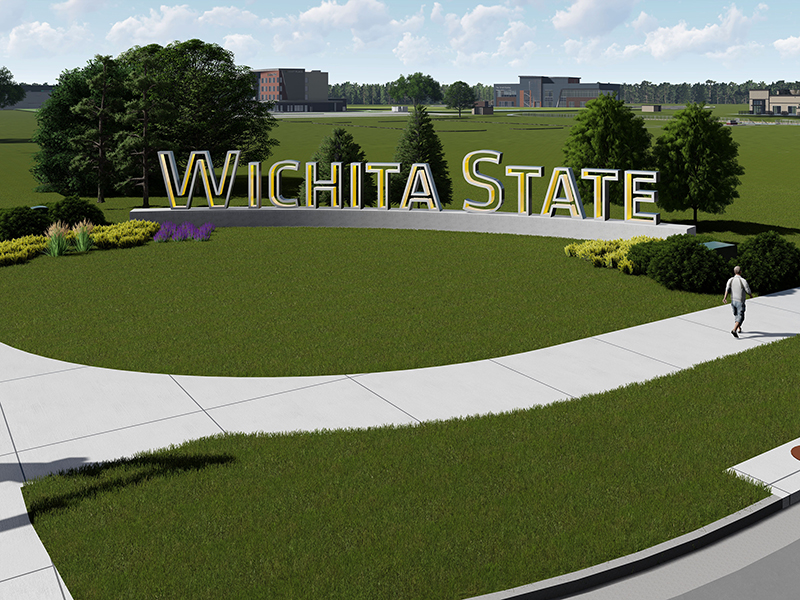 A rendering of the new entrance to the Innovation Campus