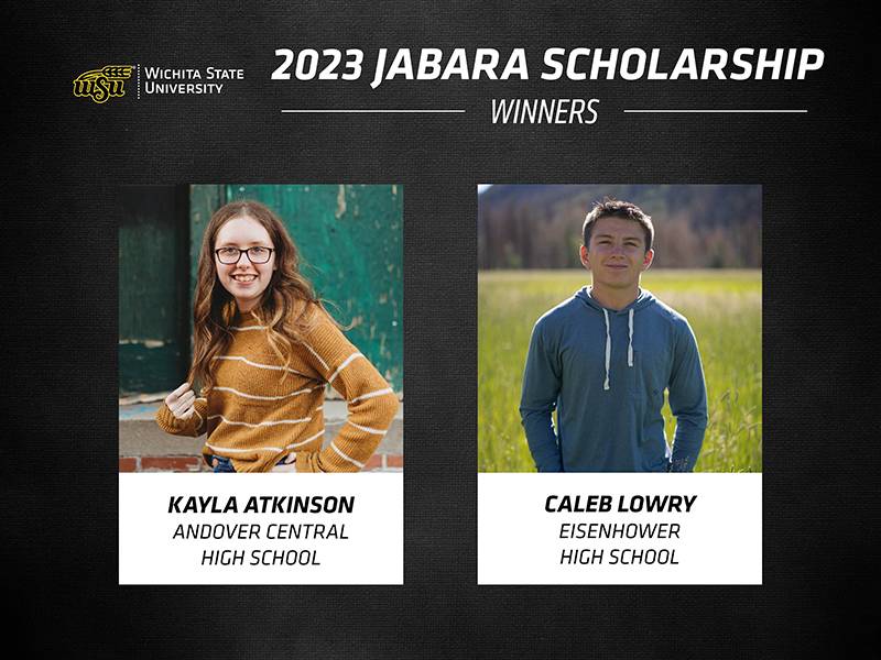 2023 Jabara Scholarship winners: Kayla Atkinson and Caleb Lowry