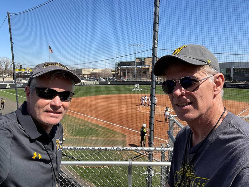 WSU President Rick Muma (left) and First Gentleman Rick Case