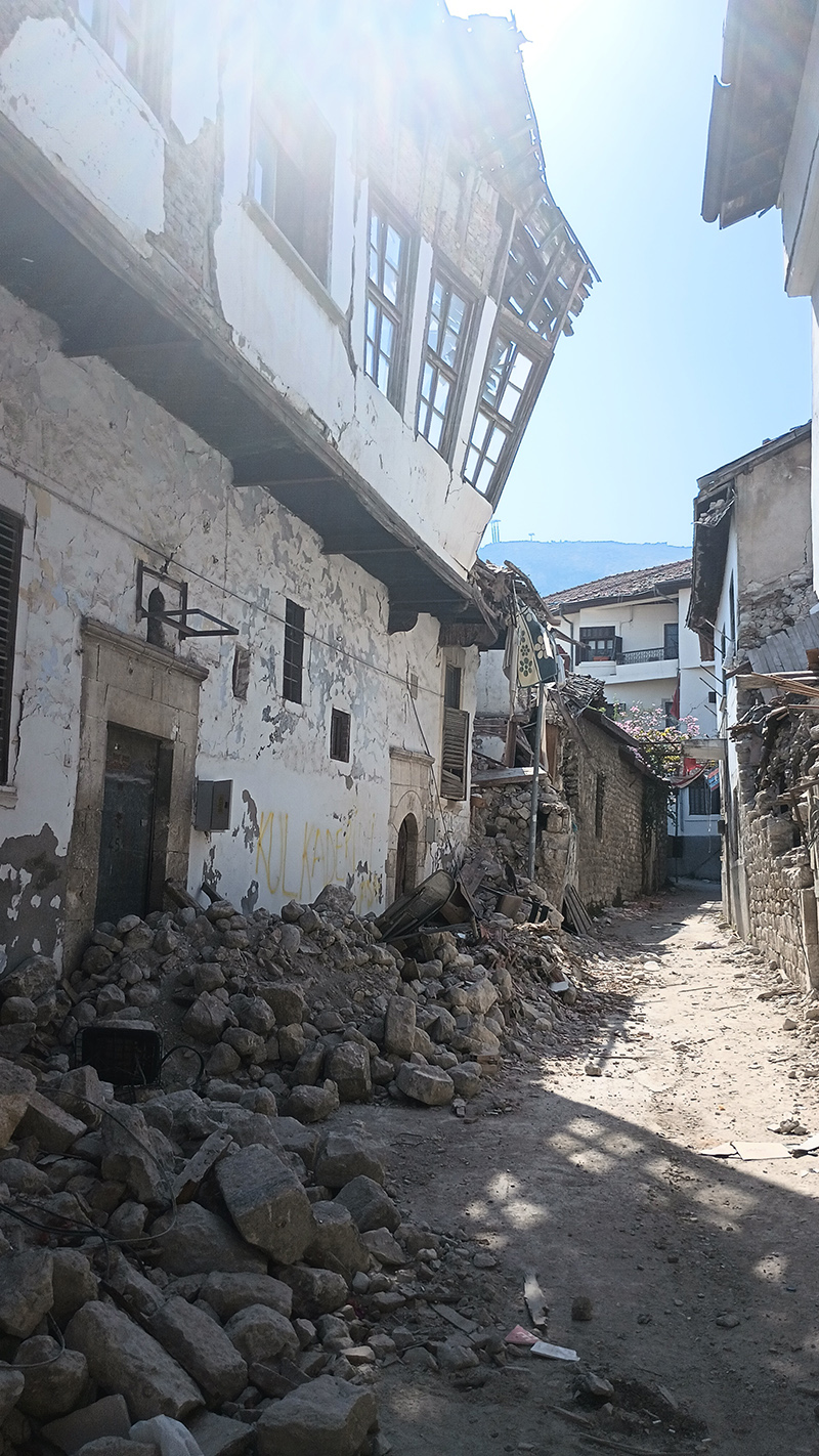 The wreckage from an earthquake in Antakya. 
