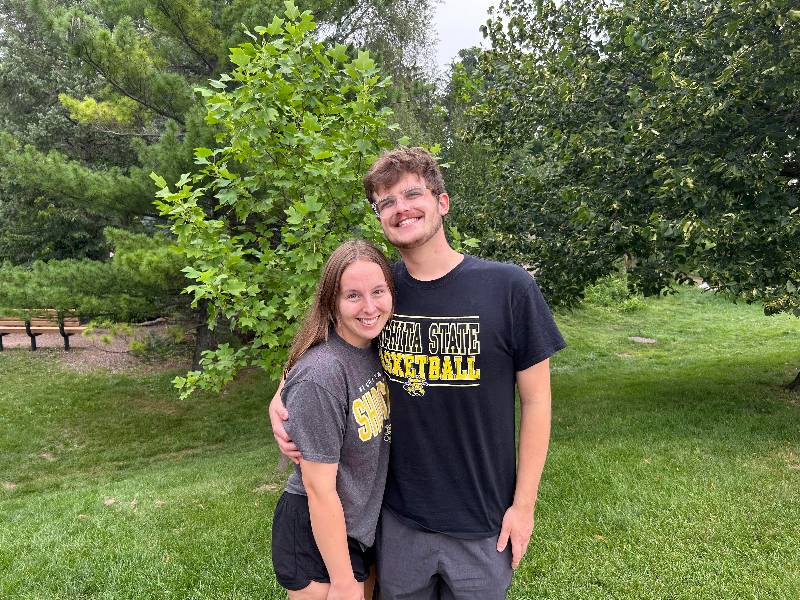 Jacob Greenwald and his fiancee, Catherine Kellerman