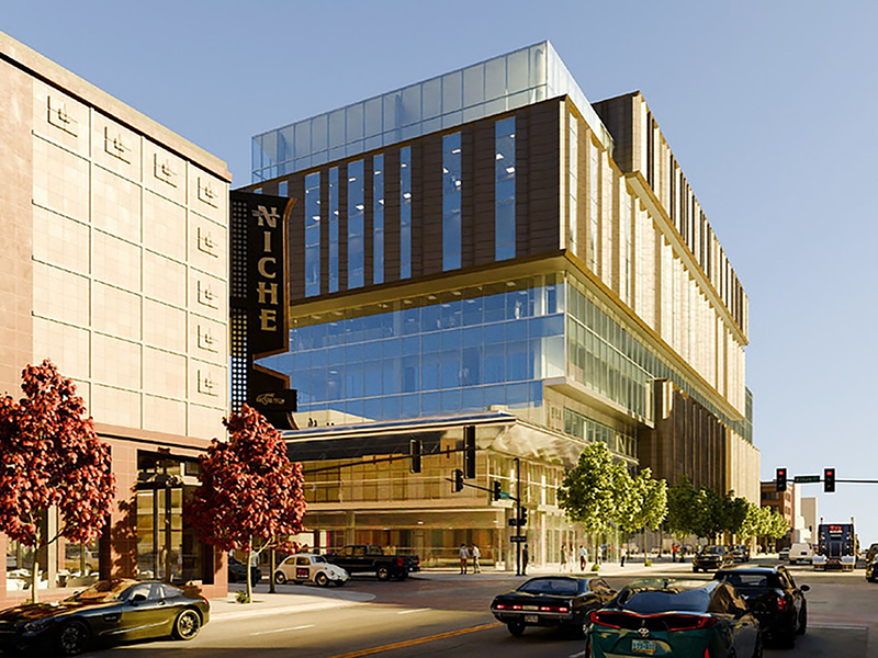 A rendering of Phase I of the Wichita Biomedical Campus