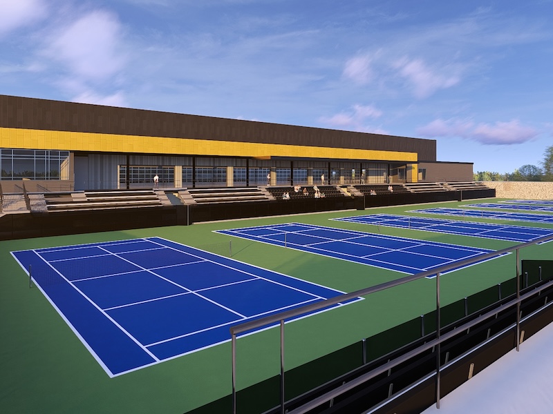 Tennis facility rendering