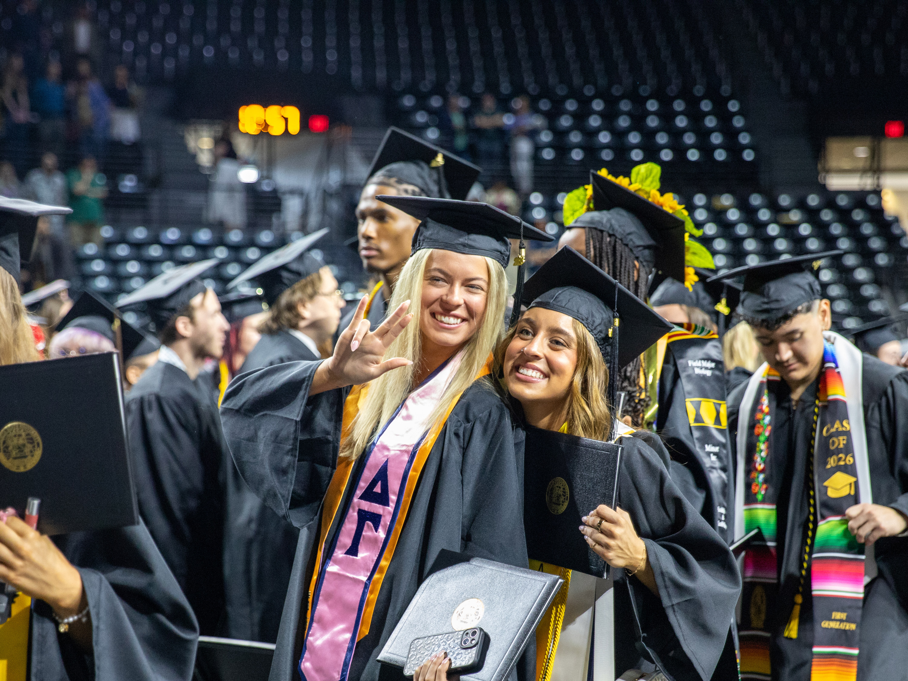 Graduates at Commencement