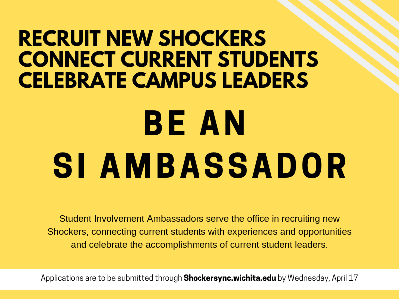 Student Involvement Ambassador application 2019