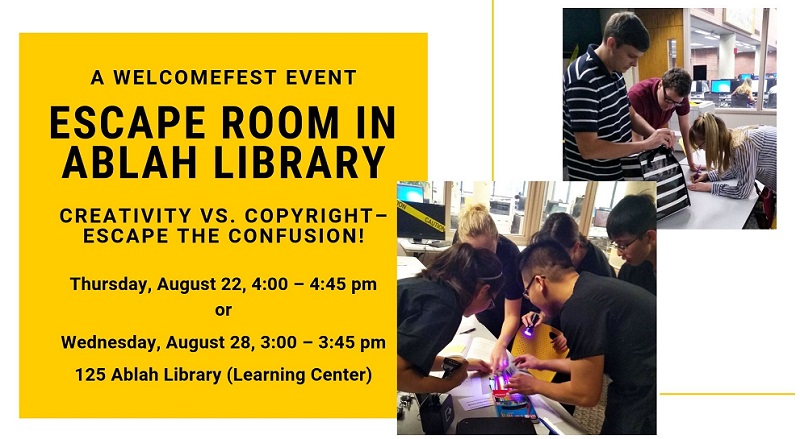 Escape Room event Aug. 2019