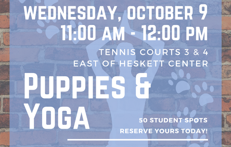 Puppies and Yoga Oct. 9, 2019