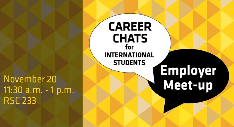 International career chats Nov. 20, 2019