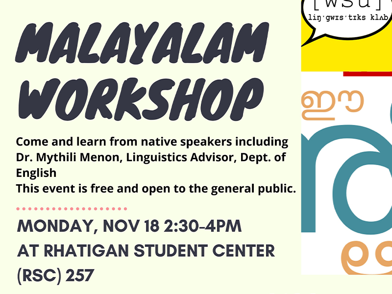 Malayalam Language Workshop