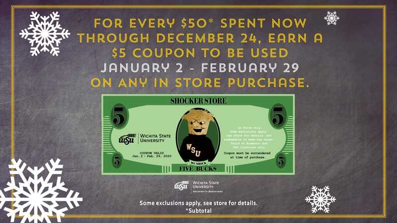 Earn Wu Bucks from the Shocker Store