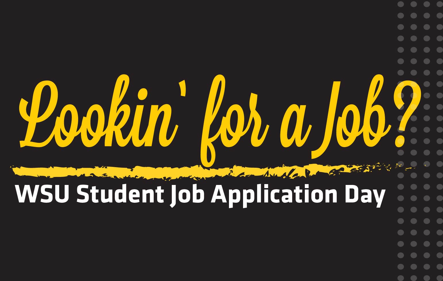 Student Job Application day