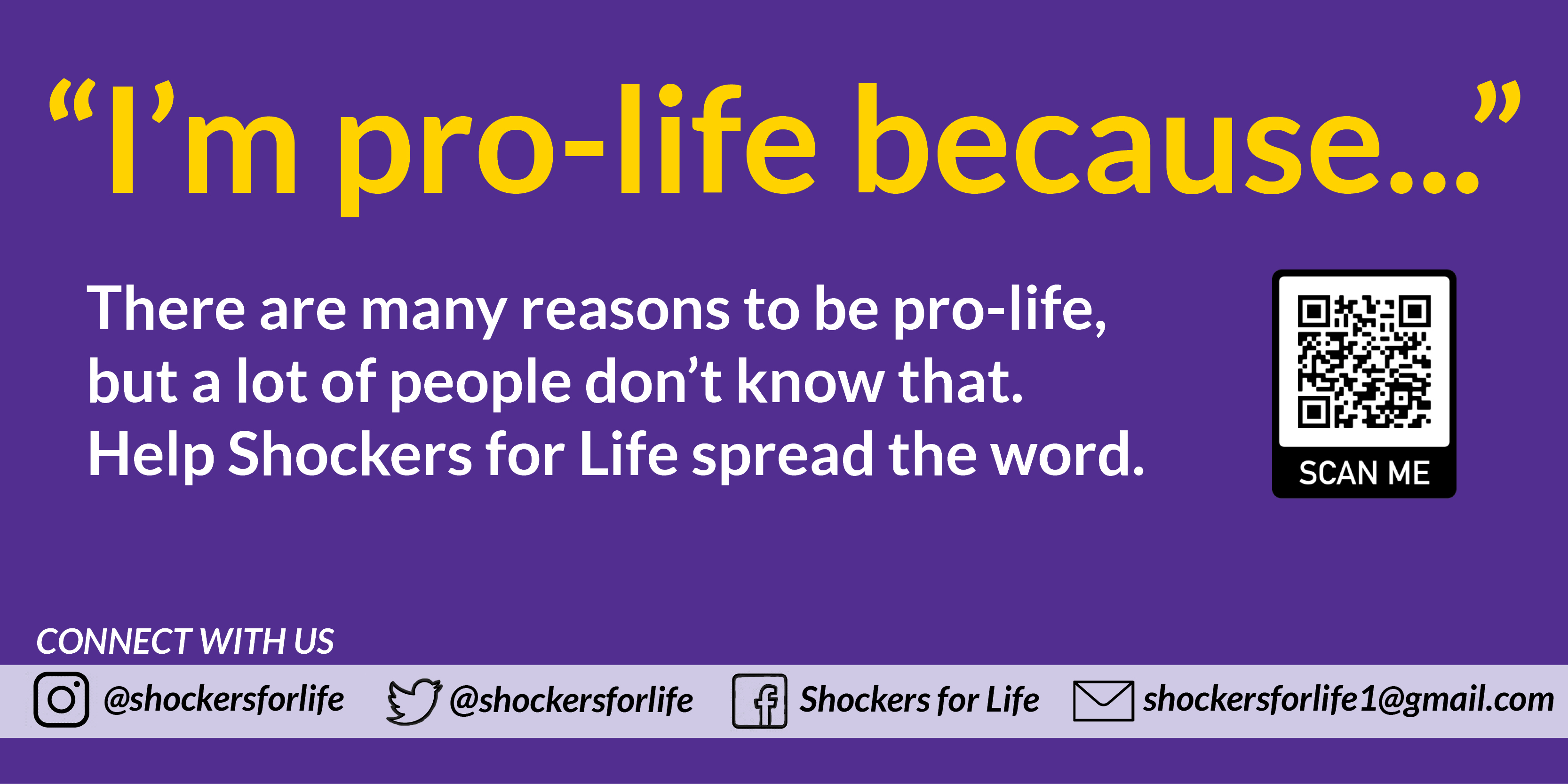 I'm pro-life because