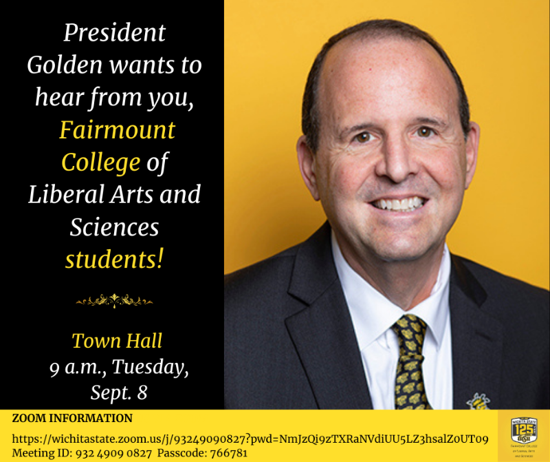 Golden Town Hall with LAS students