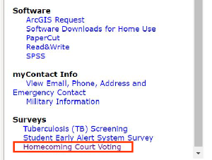 Homecoming vote