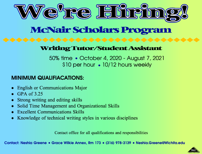McNair hiring a tutor
