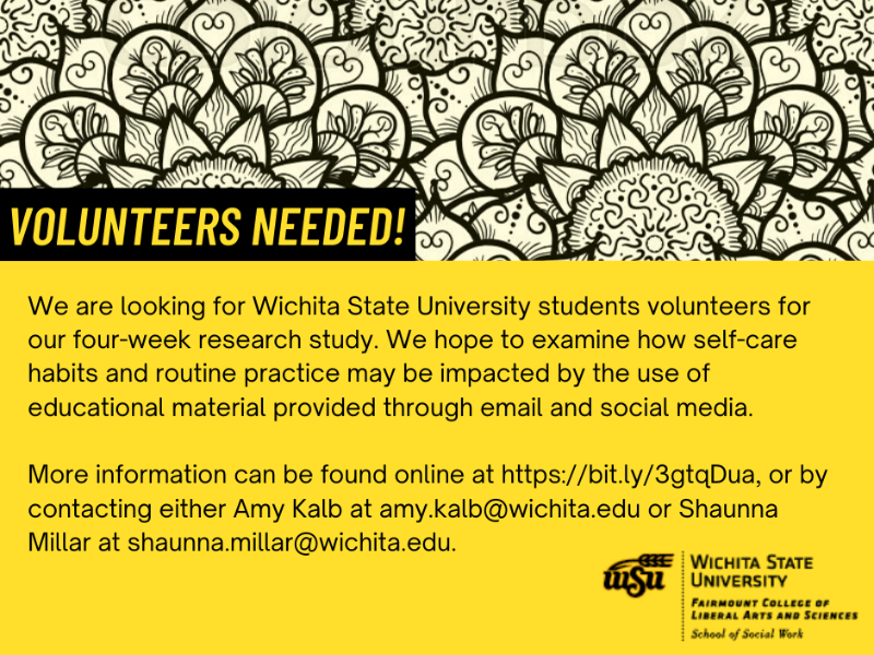Volunteers for research study