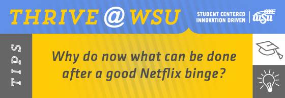 Why do now what can be done after a good Netflix binge?