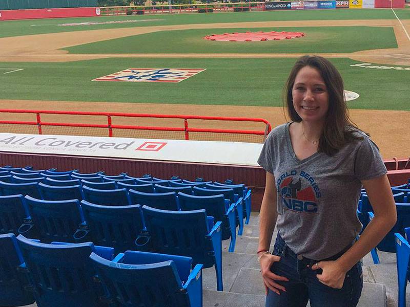 Senior gets experience interning at national baseball tournament