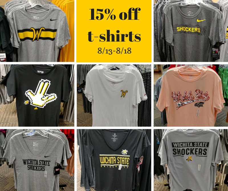 Shocker Store T-shirt sale - Aug. 2018