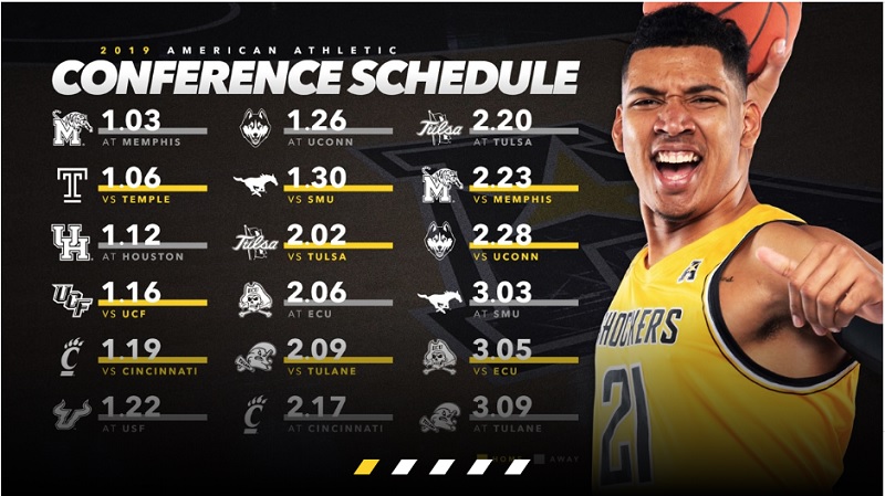AAC schedule 2018-19 men's basketball