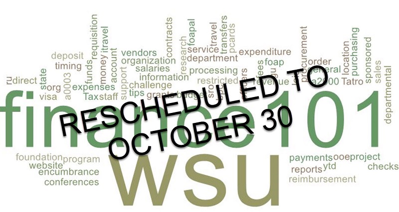 Understanding Finance 101 resched Oct. 30, 2018
