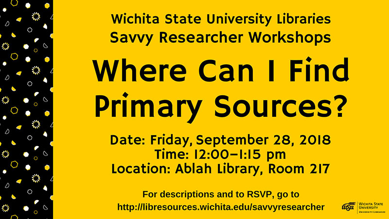 Library Workshop Sept. 28, 2018