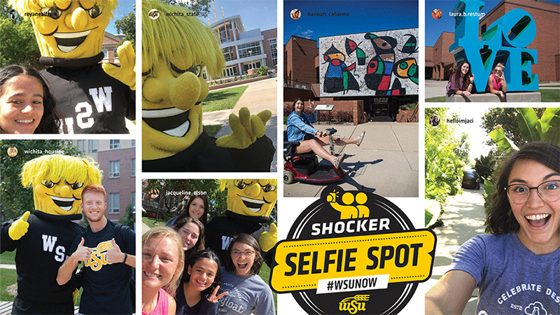 Selfie spot on campus