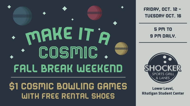 Fall break cosmic bowling Oct. 2018