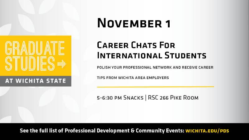 Grad School event on Nov. 1, 2018