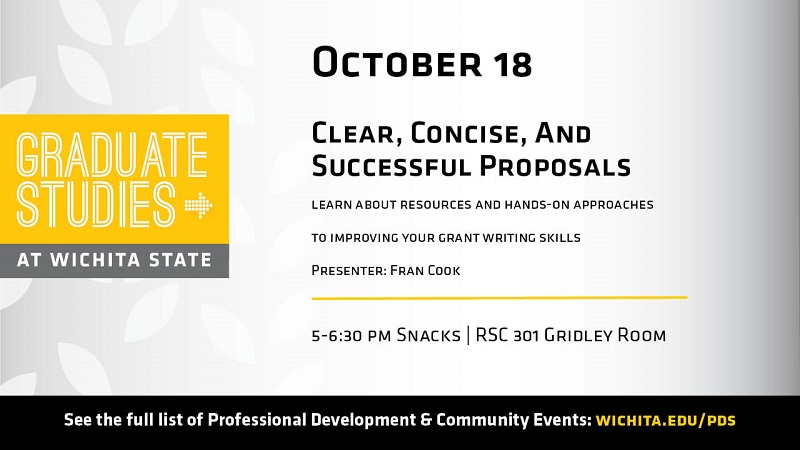 Grad School event Oct. 18, 2018